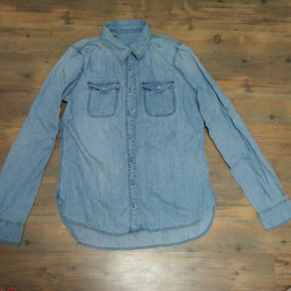 Men's Blue Denim Shirt